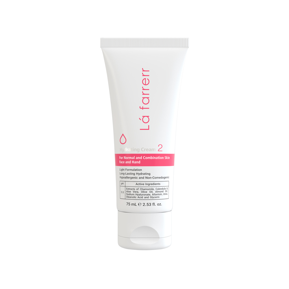 تصویر کرم مرطوب کننده و آبرسان لافارر مناسب پوست نرمال و مختلط کد 2 حجم 75 میل